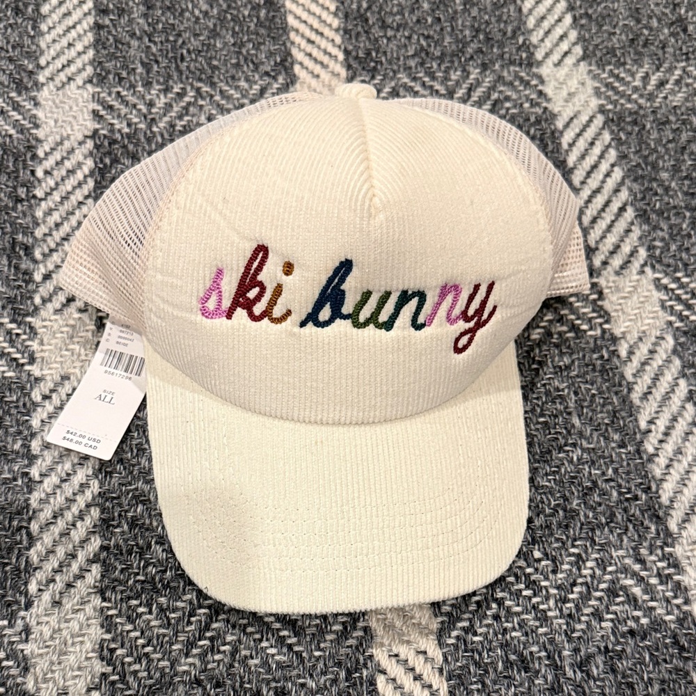 Anthropologie Cream 'Ski Bunny' Hat